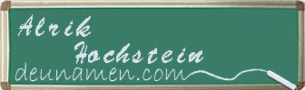 Alrik Hochstein Visitenkarte